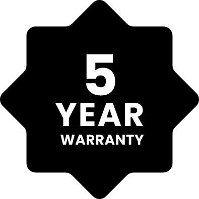 5-Year Warranty Badge