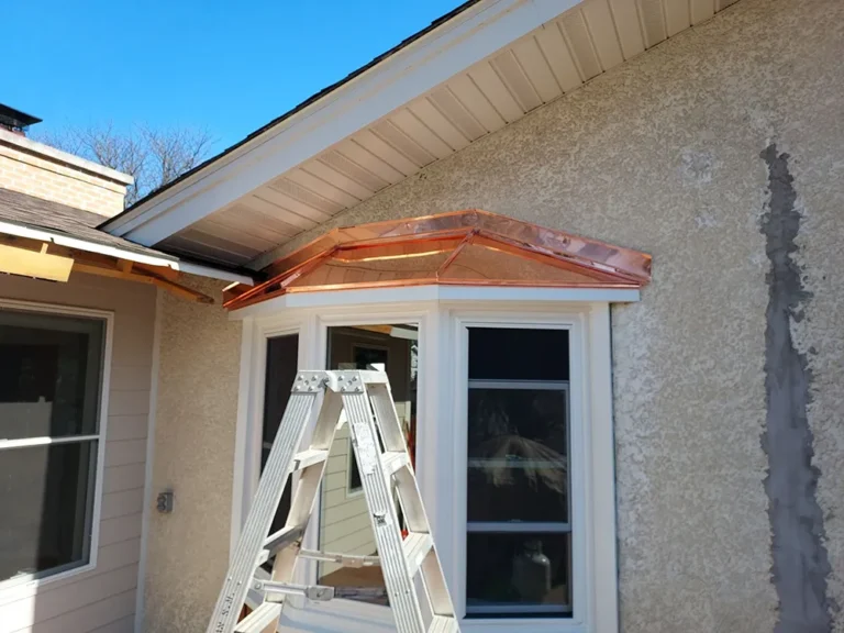 Sheridan Sheet Metal Co. - Copper Flat Panel Window Bay Roof