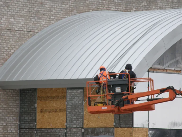 Sheridan Sheet Metal Co. - Radius Entry Commercial Metal Roof