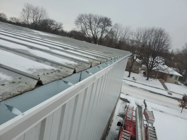 Sheridan Sheet Metal Co. - White Box Gutter with Twisted Straps