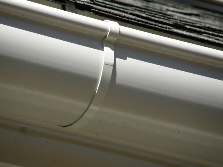 Sheridan Sheet Metal Co. - White Half-Round Gutter with Easy-On Hanger