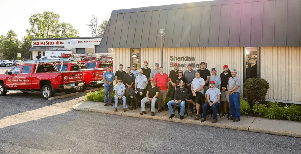 metal roof installation team